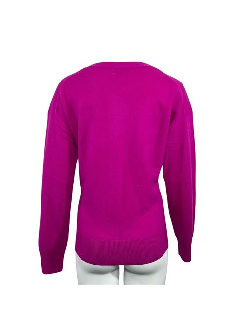 WOMEN'S V NECK CARDIGAN FUCHSIA ESSENTIEL STUDIO | LMD021FUXIA